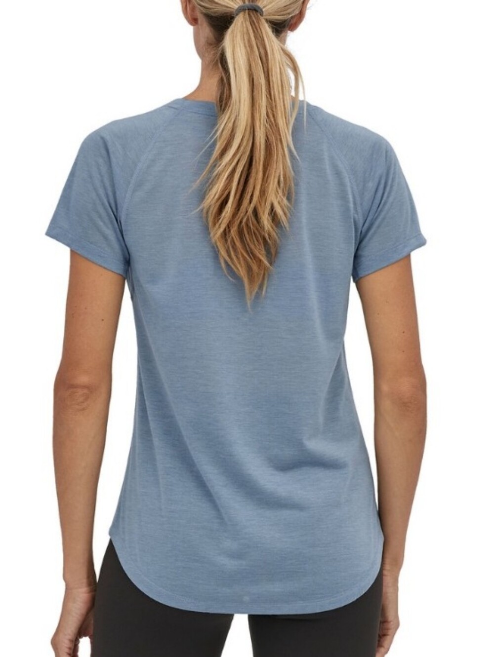 Patagonia Women Capilene Cool Trail Shirt Short Sleeve Blue L Athletica - Picture 4 of 12